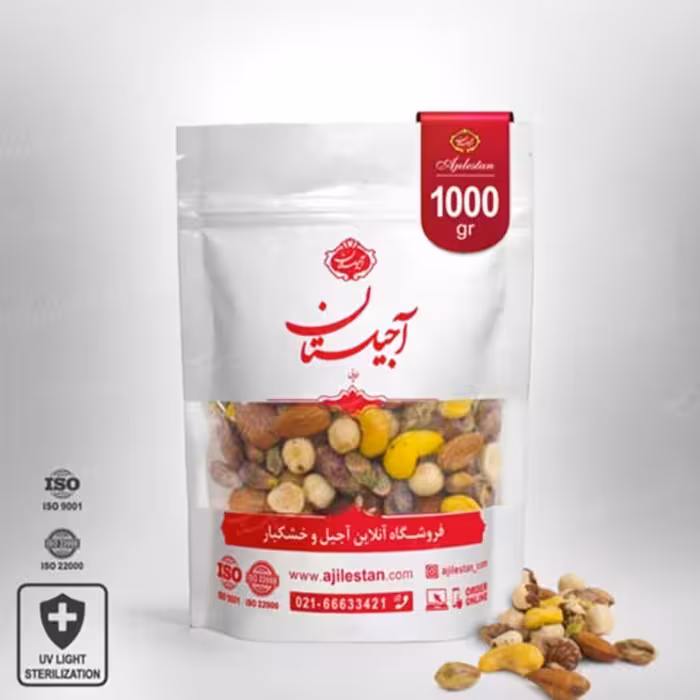 آجیل چهار مغز شور پک 1 کیلویی