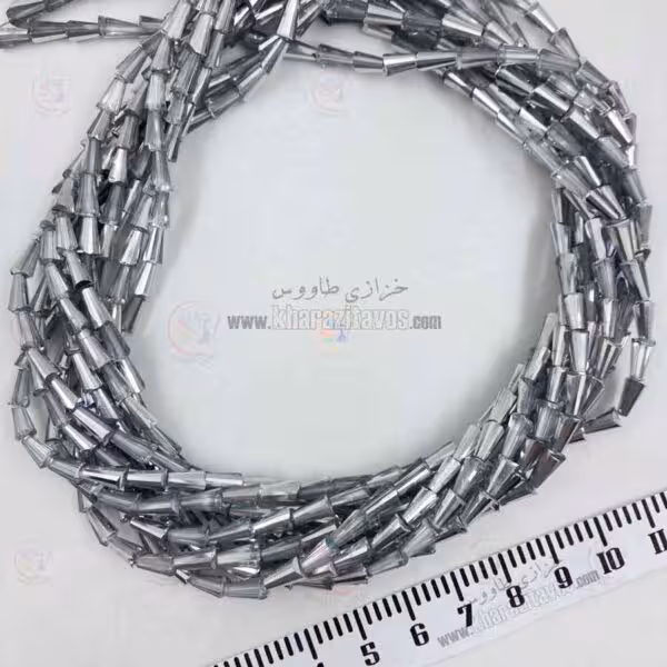 کریستال پافیلی 4 در 8 ( نقره ای دو رنگ )