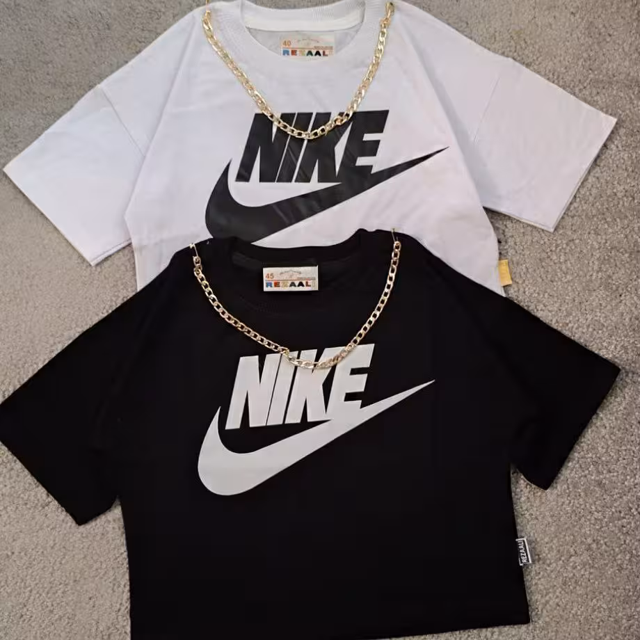 کراپ دخترانه زنجیردار از سایز 40 تا 55