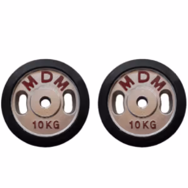 صفحه هالتر دورلاستیک MDM بسته 2عددی وزن 10 کیلوگرم