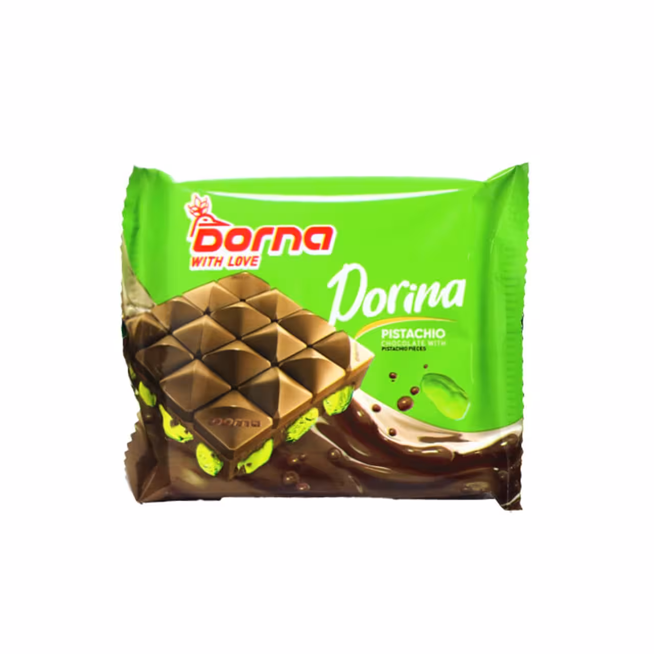 شکلات ساده با مغز پسته دُرینا درنا – 60 گرم