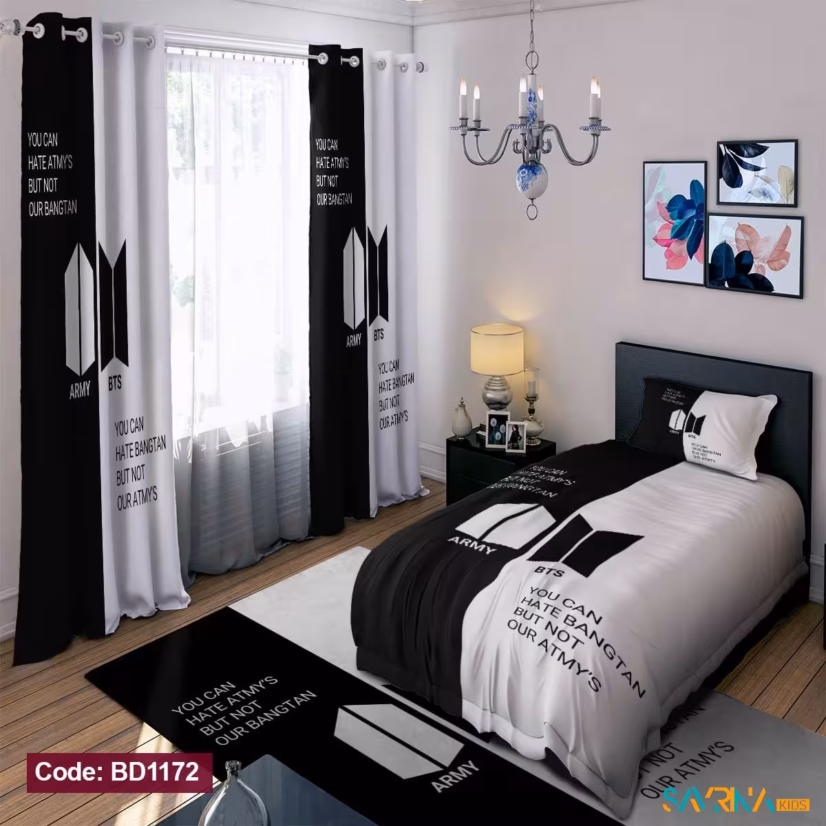 ست اتاق خواب طرح BTS کد BD1172