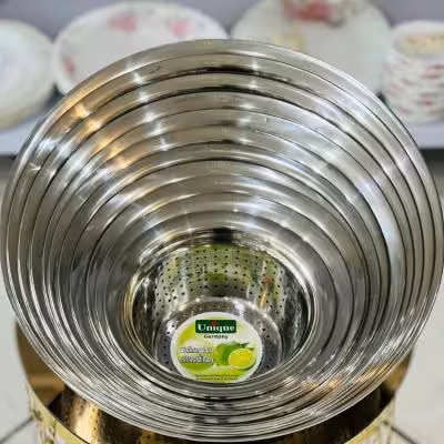 آبکش استیل 11پارچه، استیل نگیر برند یونیک اصل و هک شده