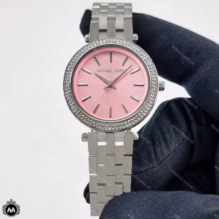 ساعت مچی زنانه مایکل کورس صفحه صورتی Michael Kors 42261