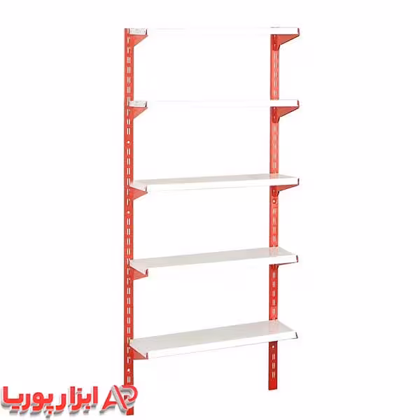 ست قفسه فروشگاهی پایه 2 متری 5 طبقه سایز 25*75