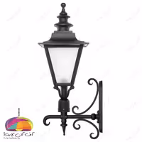 چراغ دیواری حیاطی مدل انگلیسی شاخه باتیس شب تاب