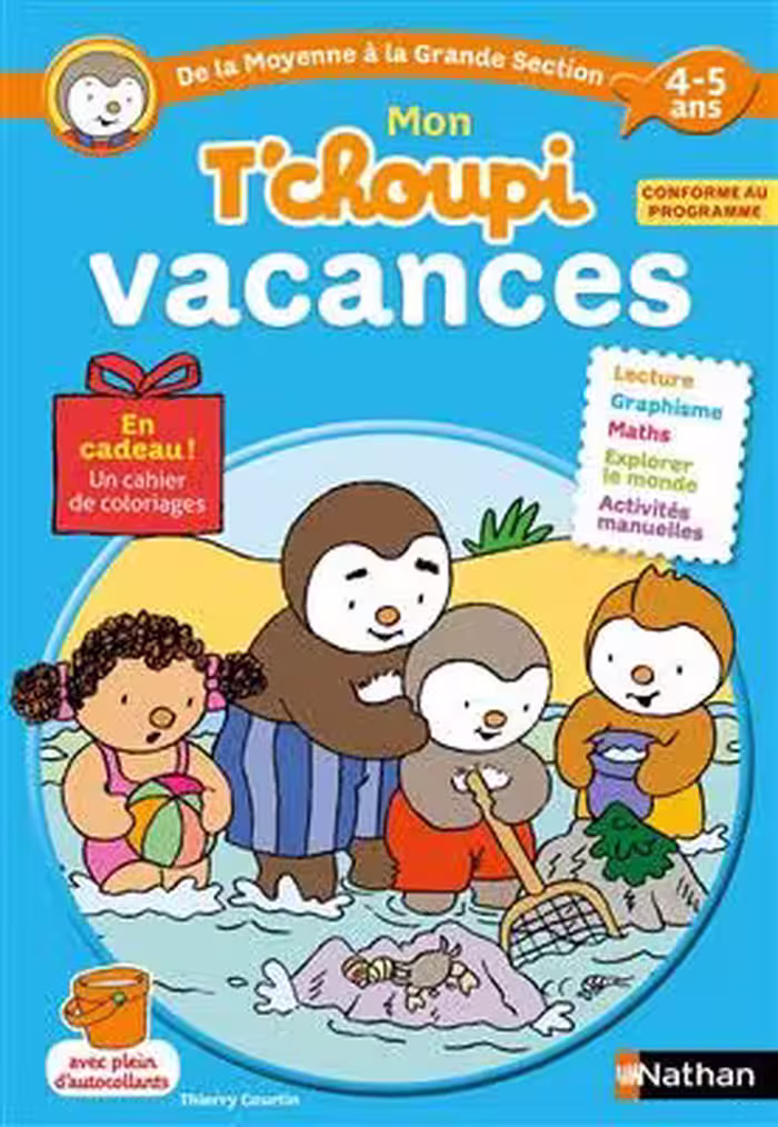 دانلود کتاب Mon T'choupi vacances de la moyenne à la grande section 4-5 ans