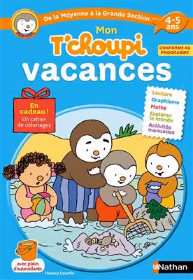 دانلود کتاب Mon T'choupi vacances de la moyenne à la grande section 4-5 ans