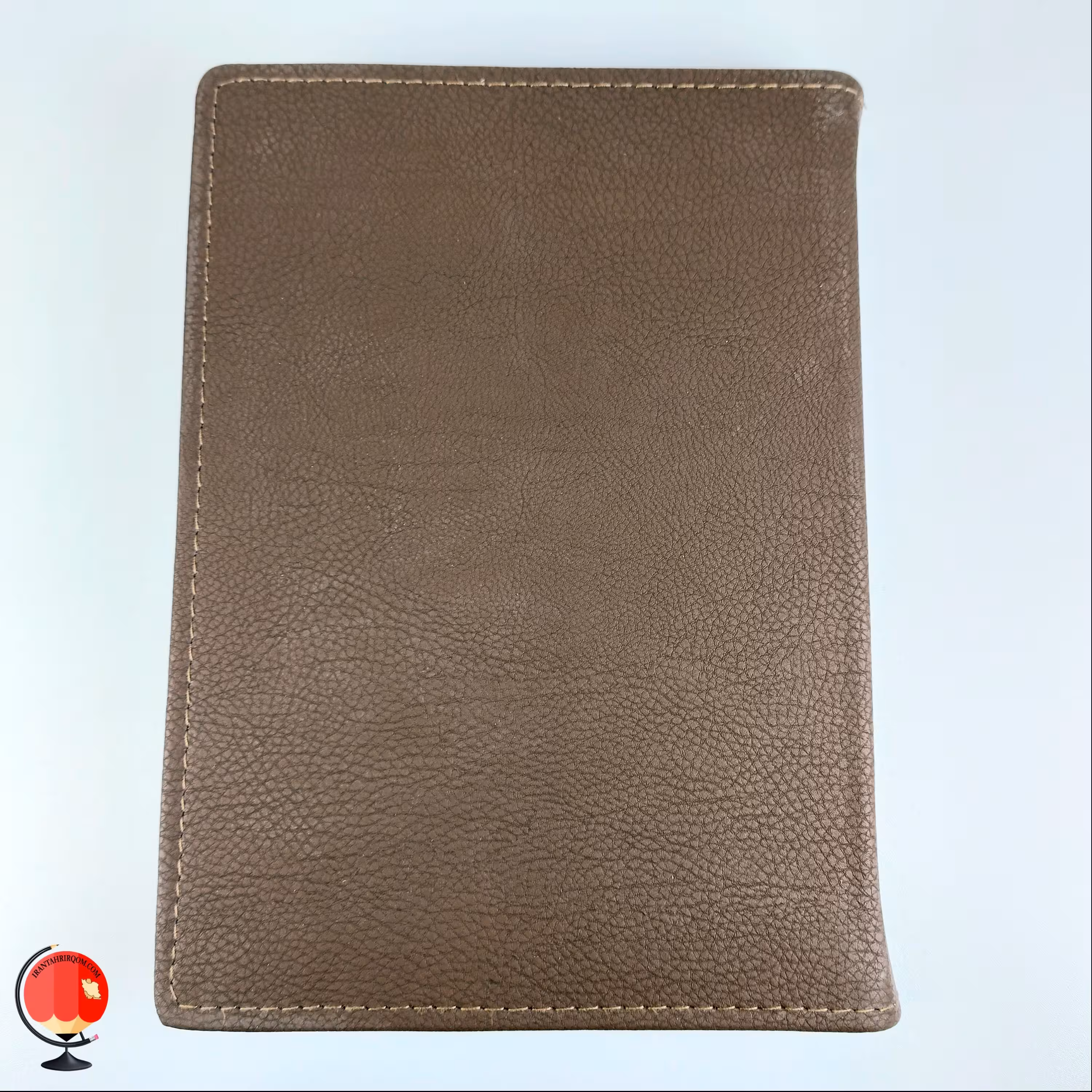 دفتر کلاسوری اونگ 100 برگ طرح چرمی قهوه ای کد3437