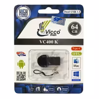 فلش 64 گیگ ویکومن Vicco Man VC400 OTG Type-C USB3.1