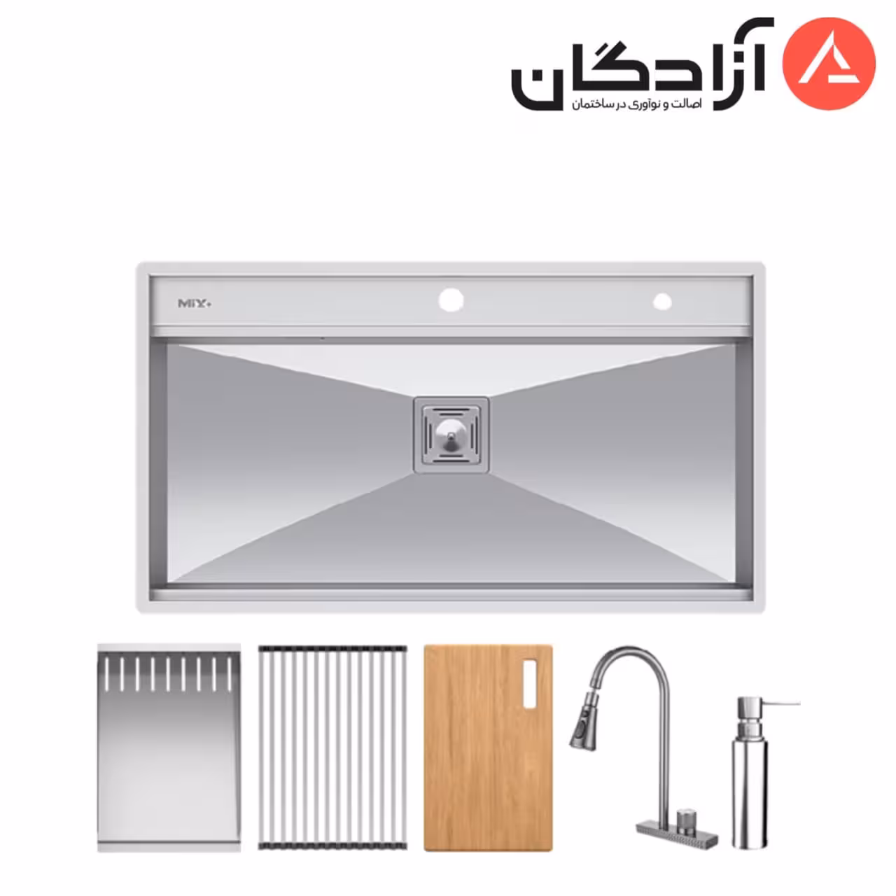 سینک دست‌ساز میکس پلاس مدل D90A