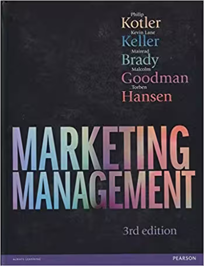 خرید و دانلود نسخه کامل کتاب Marketing management 3rd edition