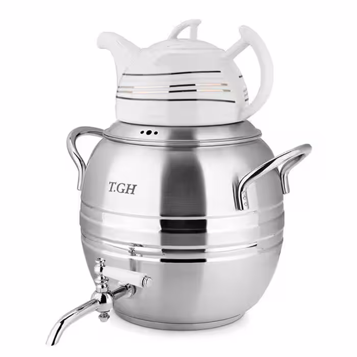 کتری قوری قیطاسی 7 لیتری مدل 7090 کف چدن