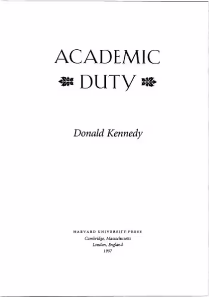 خرید و دانلود نسخه کامل کتاب Academic duty