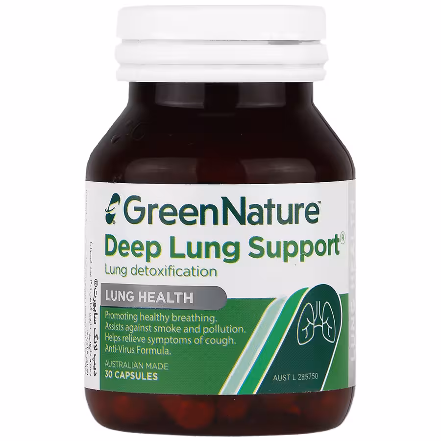 کپسول دیپ لانگ ساپورت گرین نیچر 30 عددGreen Nature Deep Lung Support 30 Capsules