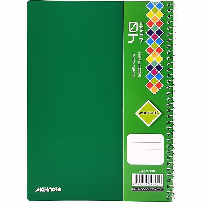 دفتر 40 برگ سیمی PP کد 9490.طرح 5