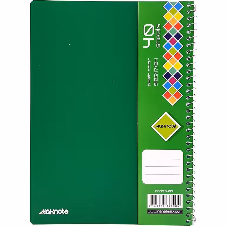 دفتر 40 برگ سیمی PP کد 9490.طرح 5