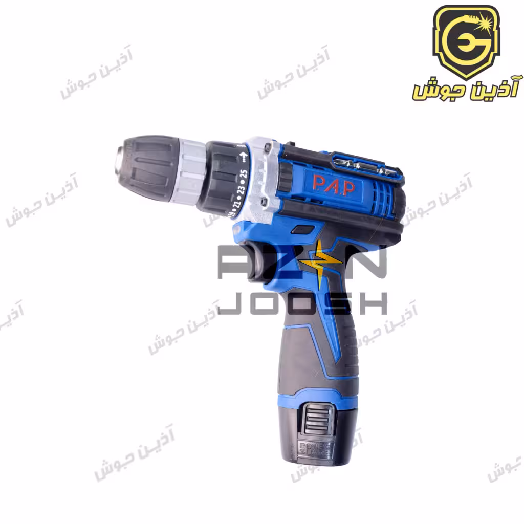 دریل شارژی 12 ولت پی ای پی PAP تک باطری مدل CD-1201