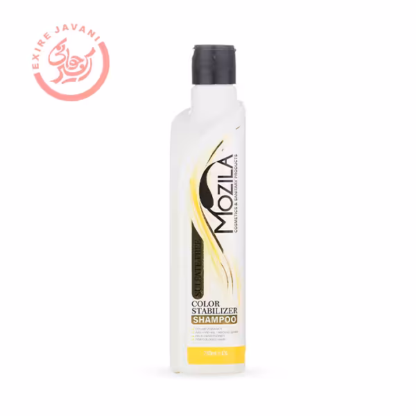 شامپو ملایم پمپی تثبیت کننده رنگ مو موزیلا 250 میل