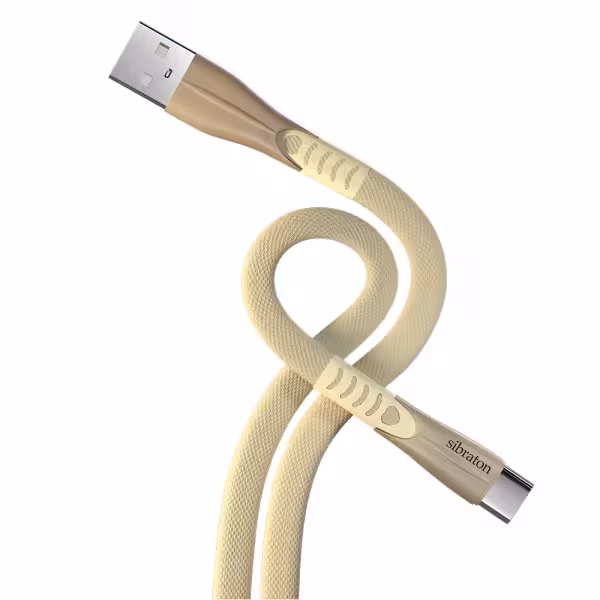 کابل تبدیل USB به USB-C سیبراتون مدل S255 C طول 1.2 متر