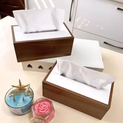 جا دستمال درب سفید