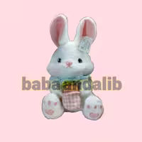عروسک خرگوش میوه به دست (28 سانتی)