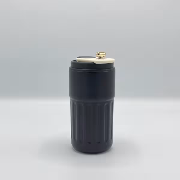 تراول ماگ دما سنج دار درب چفتی مشکی