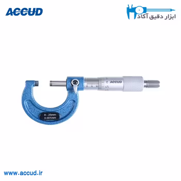 میکرومتر ورنیه 75-50 میلی متر دقت 0.001 Accud (آکاد) مدل 322-003-01