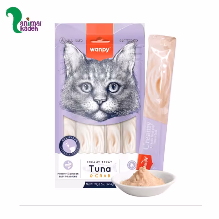 بستنی گربه ونپی طعم تن و خرچنگ E (یاسی)