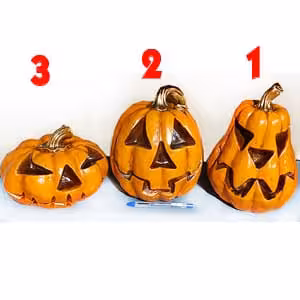 کدو هالووین بزرگ پلی استر در 3 طرح کیفیت عالی