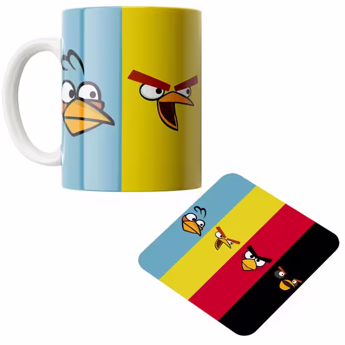 خرید ماگ-لیوان  angry birds کد DKC631 بدون زیر لیوانی