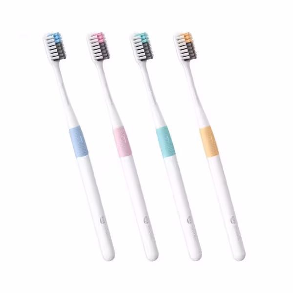 مسواک شیائومی Xiaomi Dr.Bei Bass Toothbrush پک 4 عددی همراه با یک عدد جا مسواکی