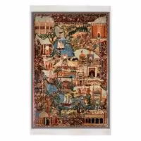 فرش تمام ابریشم  طرح ایران کد HAC.237.1