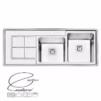 سینک پرنیان استیل مدل PS1213 توکار