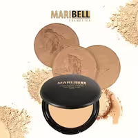 پنکک ابریشمی دوکاره مری بل        MARIBELL COMPACT POWDER SPF15