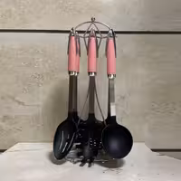 سرویس کفگیر و ملاقه هوم لوکس صورتی