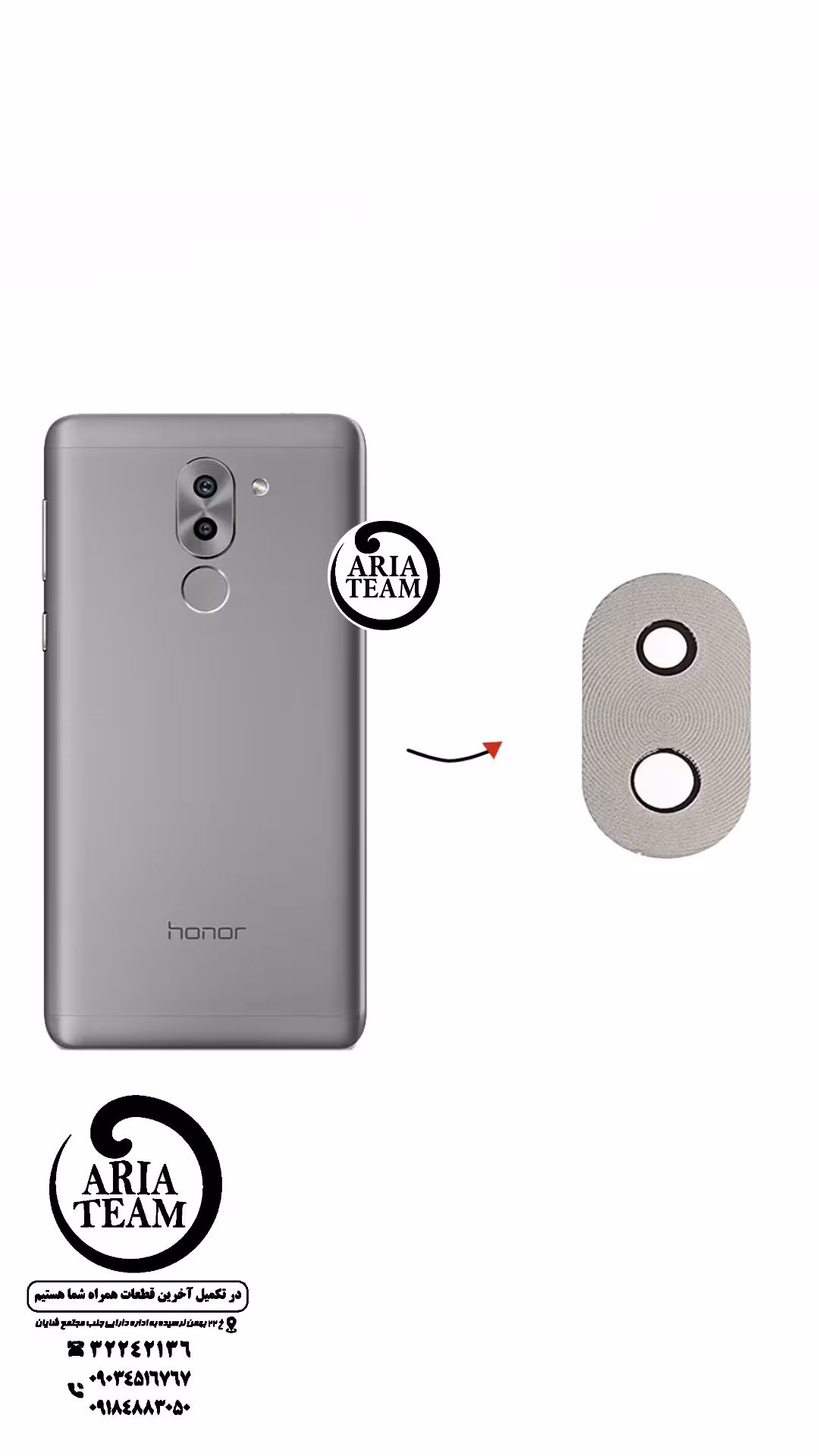 شیشه لنز دوربین هوآوی 6x