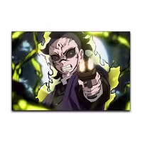 تابلو شاسی گوفی مدل والپیپر گنیا دیمن اسلیر انیمه شیطان کش طرح Genya Demon Slayer Anime کد GUN45 | دنیای قاب