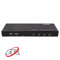 سوییچ شبکه 4 پورت KVM دی لینک مدل DKVM-410H برای مدیریت همزمان چندین کامپیوتر
