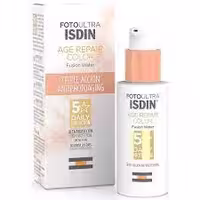 ضدآفتاب و ضد پیری، رنگی، برند ISDIN، مدل Age Repair Fusion Water، SPF50، حجم 50 میلی لیتر