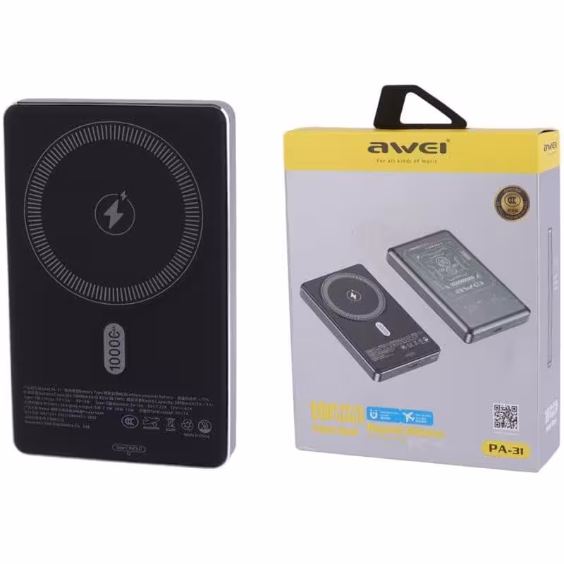 پاور بانک بی سیم فست شارژ اوی PA-31 PD 20W ظرفیت 10000 میلی آمپر ساعت