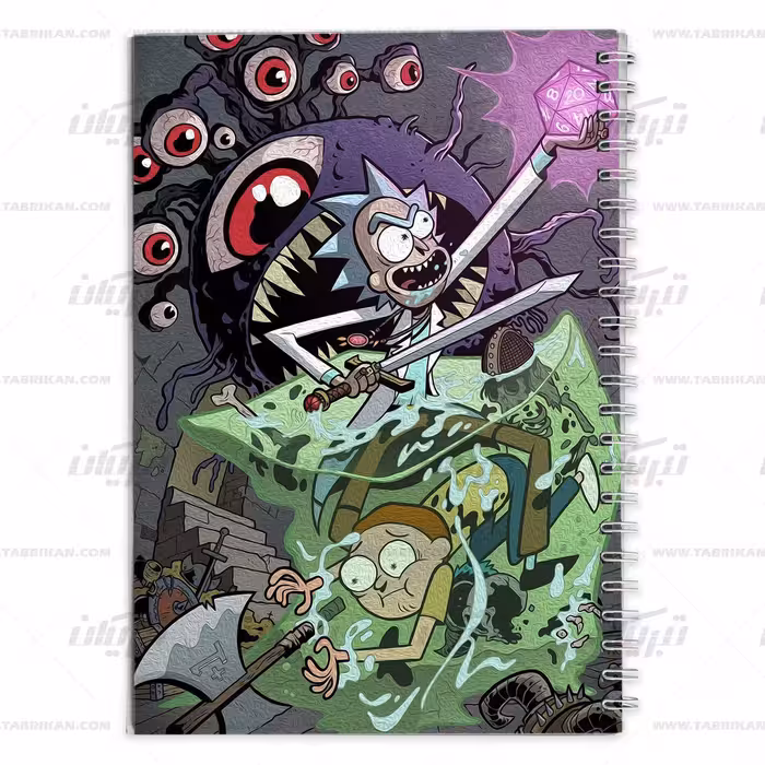 دفتر مشق کارتون ریک و مورتی