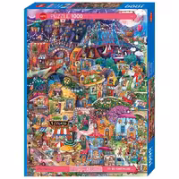 پازل 1000 تکه HEYE طرح عصر به‌خیر!