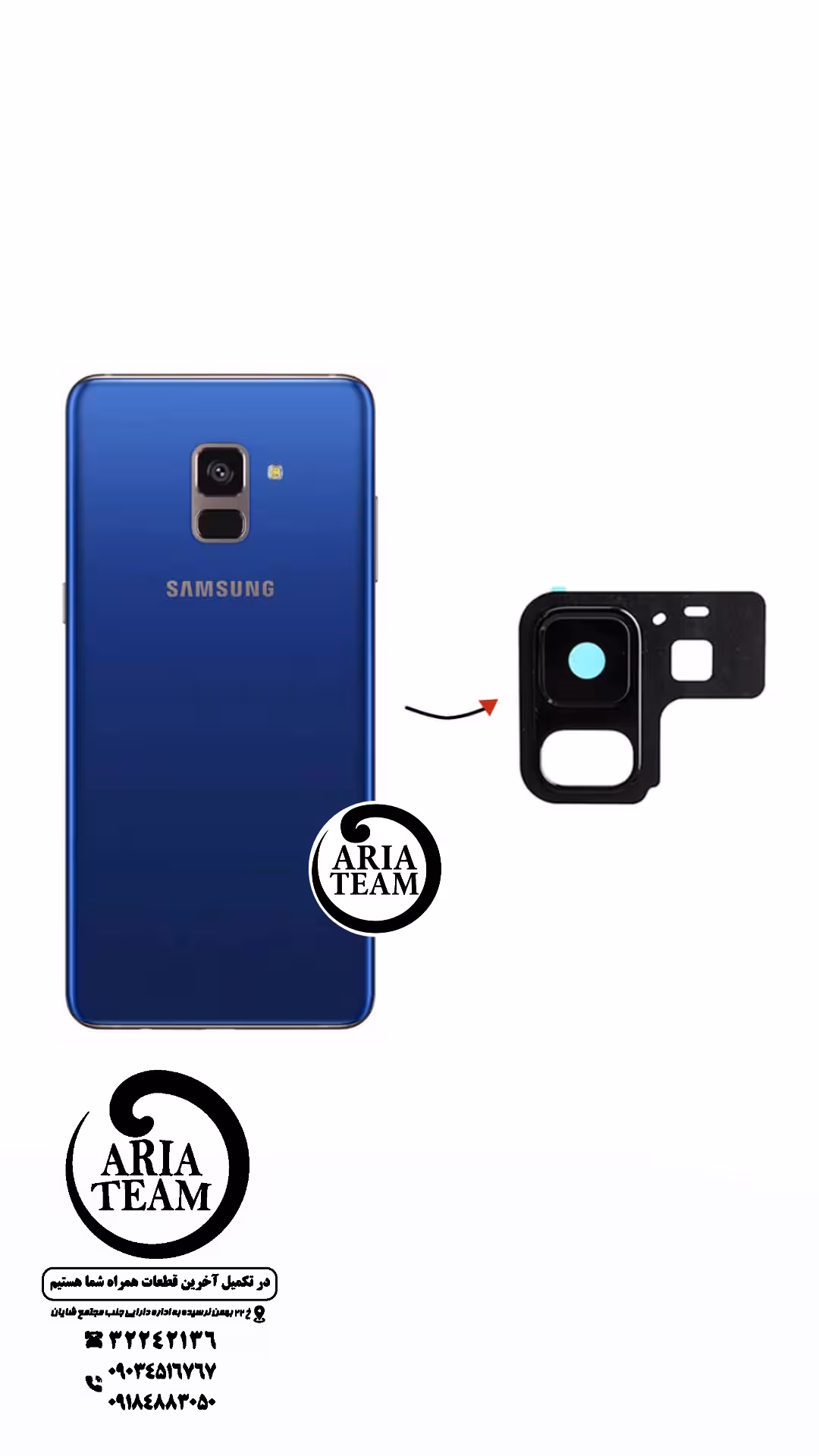 لنز دوربین سامسونگ A40