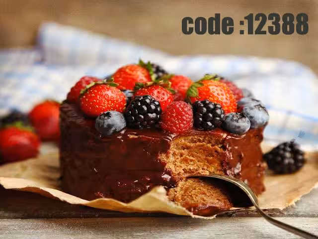 پوستر دیواری سه بعدی طرح کیک