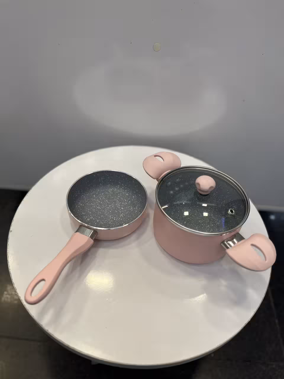 سرویس قابلمه گرانیت 3تکه اورجینال با کیفیت عالی و ضد حساسیت رنگ صورتی