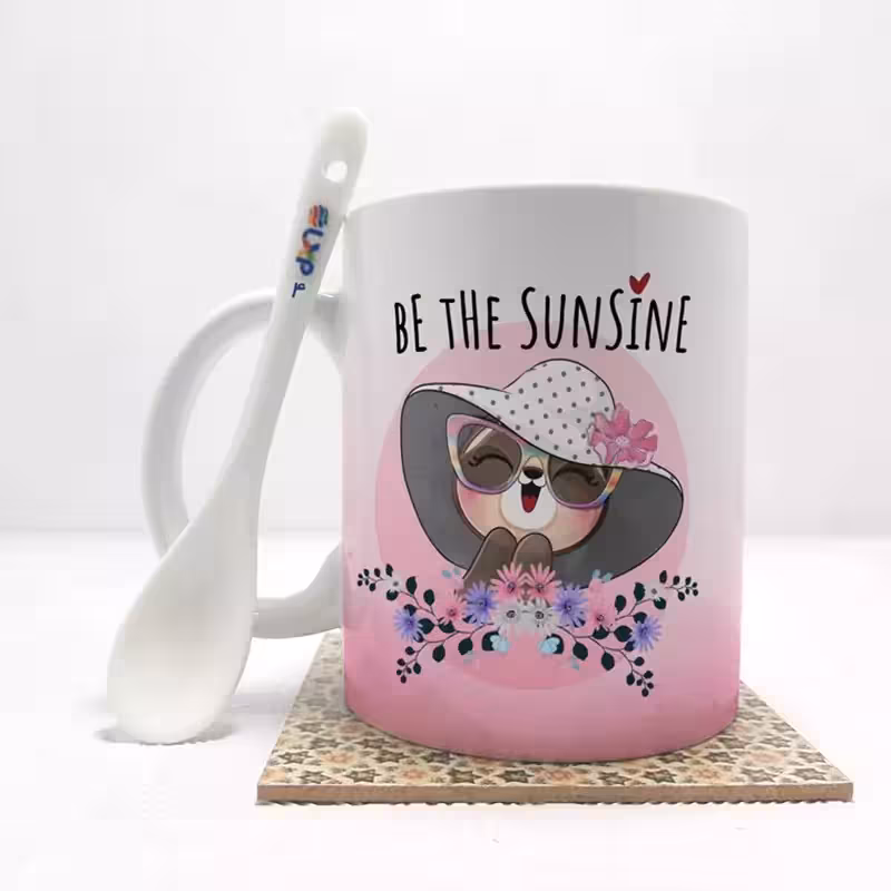 خرید ماگ-لیوان  فانتزی دخترانه بدون .،زیر لیوانی  . کد 4