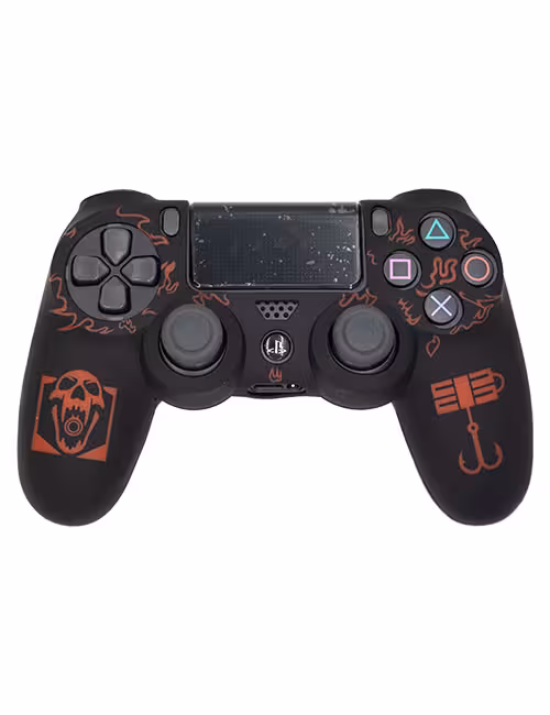 روکش محافظ دسته PS4 لیزری مشکی قرمز طرح تام کلنسی