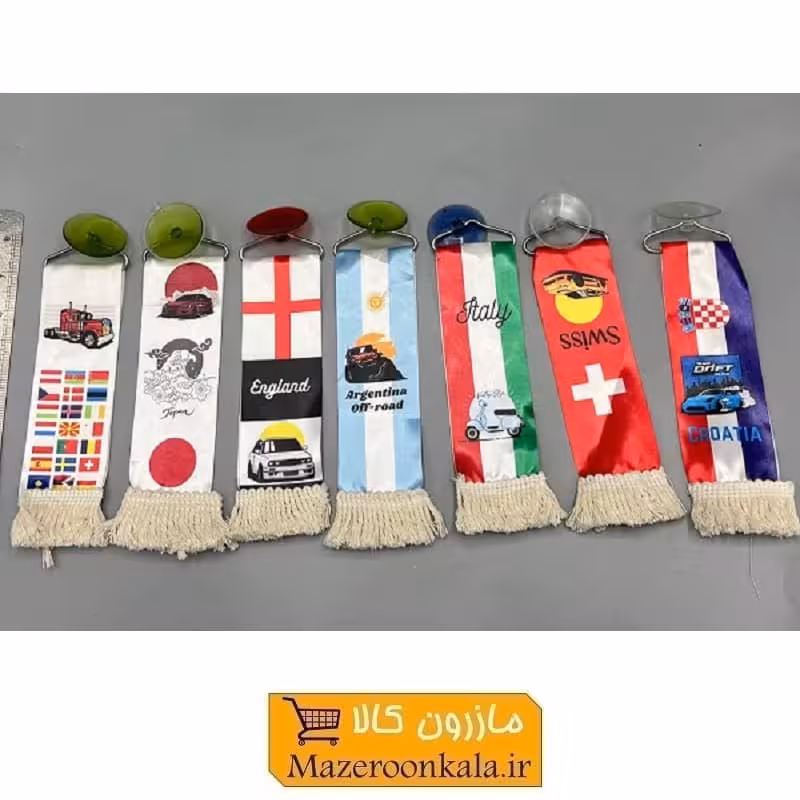 آویز تزئینی خودرو و منزل مدل پرچم فروش‌ تک و تعداد SOO-028
