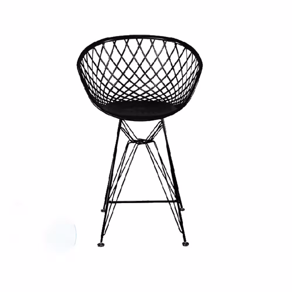 صندلی بامبو پایه بلند درختی فلزی BA660s بنیزان (استاتیک)